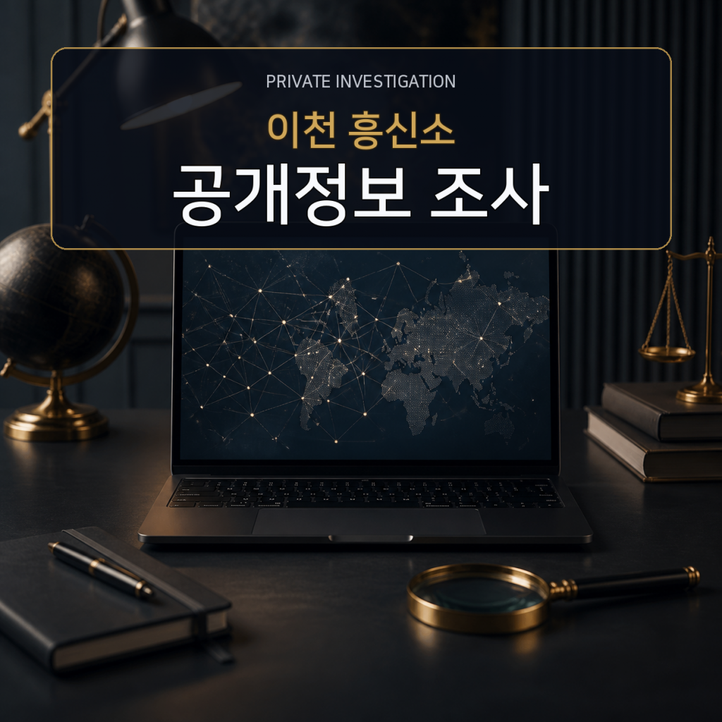 이천 디지털 공개정보 조사 전문 흥신소
