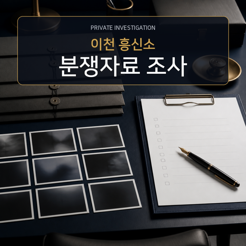 이천 분쟁자료 조사 전문 흥신소